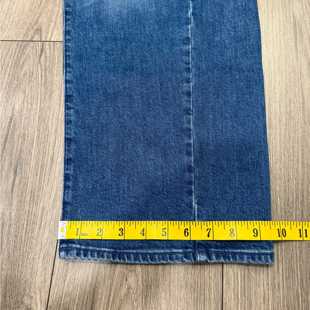 MOTHER High-Rise Straight Jeans in Medium Blue Wash - Picture 6 of 13